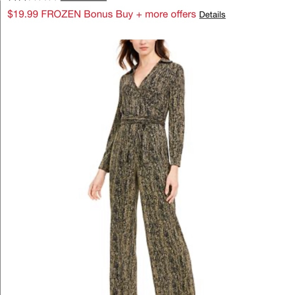 Calvin Klein Romper Gold Sparkle